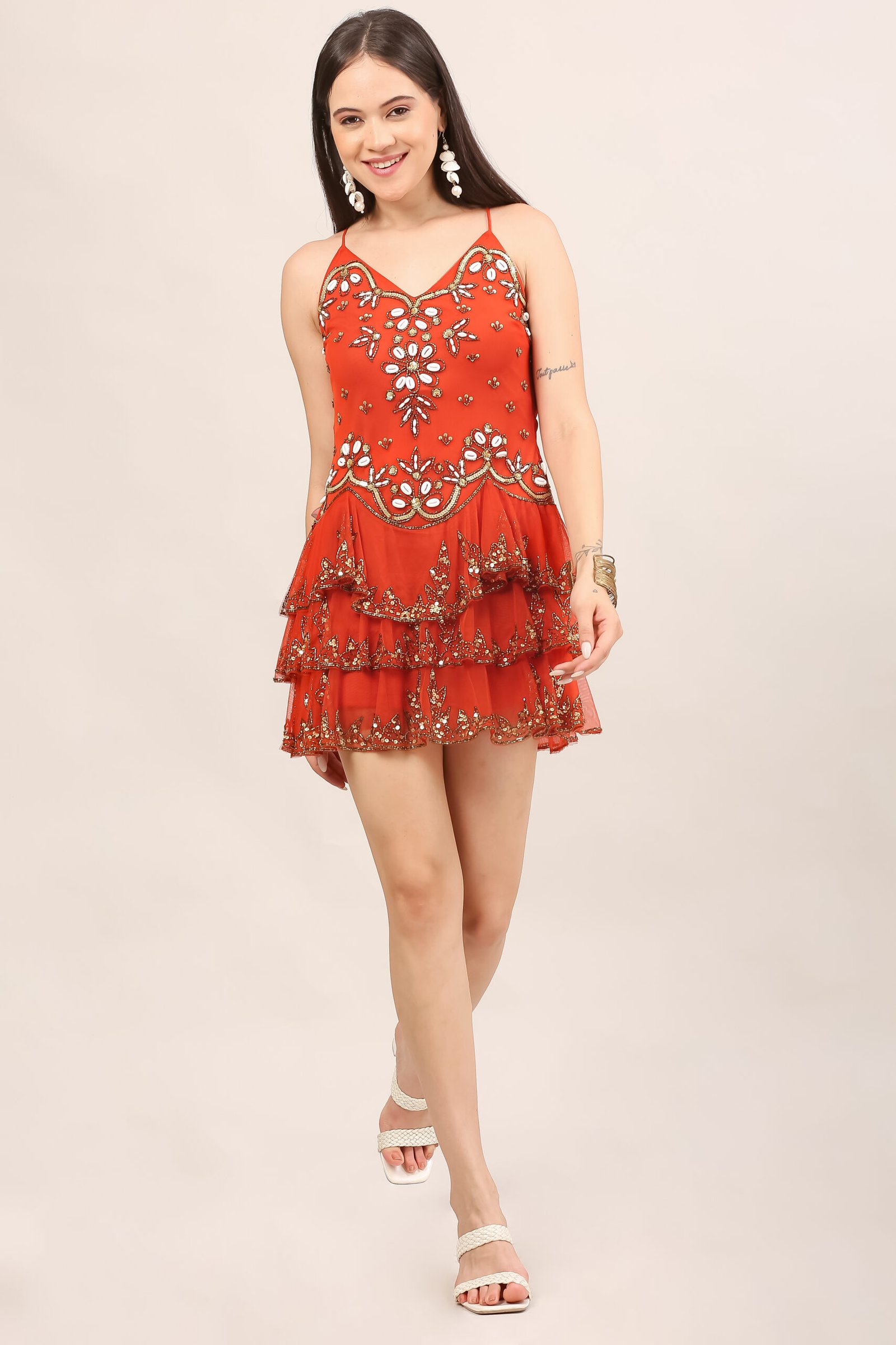 1 Red Short Dress